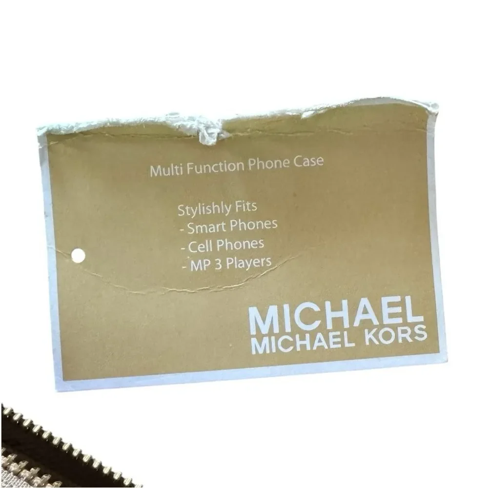 Michael Kors Tan/Gold Wristlet Wallet